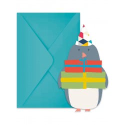 PROCOS Die-Cut Invitations And Envelopes (6 Pieces) 089747 5201184897478
