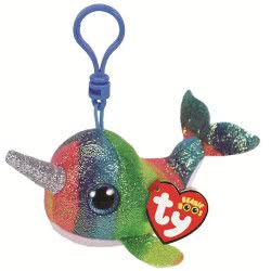 ty Beanie Babies Boos Nori The Narwhal Key Clip 8,5Cm 1607-36560 008421365609