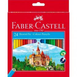 Faber-Castell Ξυλομπογιές Κάστρο Σετ 24Χρώματα 120124 7891360580065