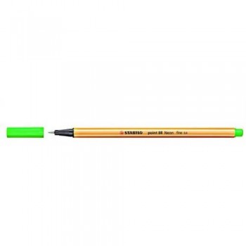 STABILO Fineliner Point Μαρκαδόρος Ακίδας 0,4Mm 88/33 Neon Πράσινο 88/33 4006381438551