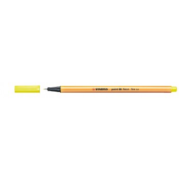 STABILO Fineliner Point Μαρκαδόρος Ακίδας 0,4Mm 88/24 Neon Κίτρινο 88/24 4006381438544