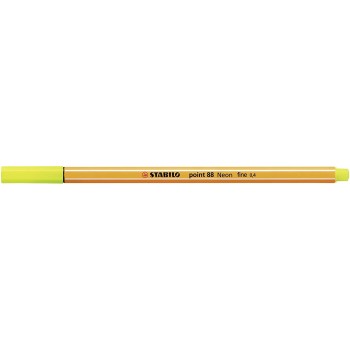 STABILO Fineliner Point Μαρκαδόρος Ακίδας 0,4Mm 88/24 Neon Κίτρινο 88/24 4006381438544