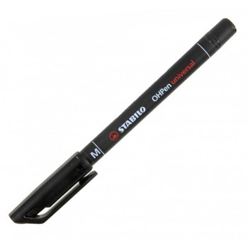 STABILO Hopen Universal Ανεξίτηλος Μαρκαδόρος Μ 1Mm Μαύρος 843/46 4006381115575