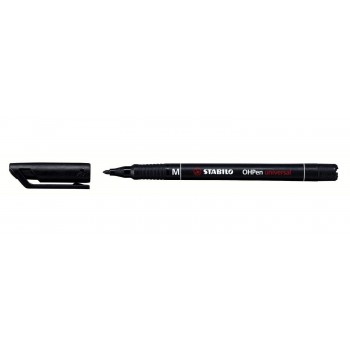 STABILO Hopen Universal Ανεξίτηλος Μαρκαδόρος Μ 1Mm Μαύρος 843/46 4006381115575