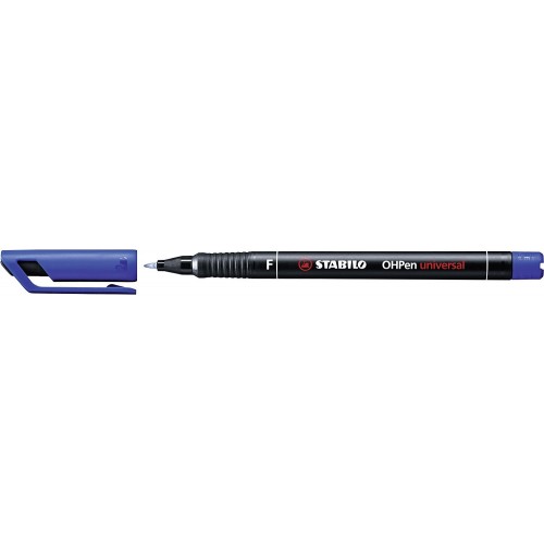 STABILO Hopen Universal Permanent Marker Fine 0.7Mm Blue 842/41 4006381119061