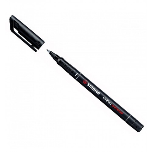 STABILO Hopen Universal Permanent Marker Fine 0.7Mm Black 842/46 4006381119085