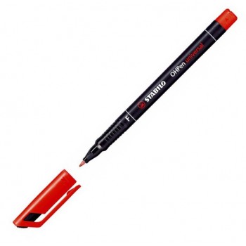 STABILO Hopen Universal Permanent Marker Fine 0.7Mm Red 842/40 4006381119054