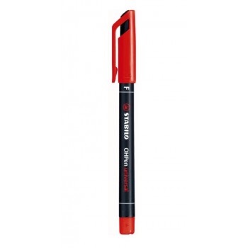 STABILO Hopen Universal Permanent Marker Fine 0.7Mm Red 842/40 4006381119054