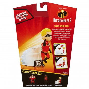 JAKKS PACIFIC The Incredibles 2 Φιγούρα Super Speed Nτας Με Εκτοξευτή, 15Εκ. 74865 039897748658