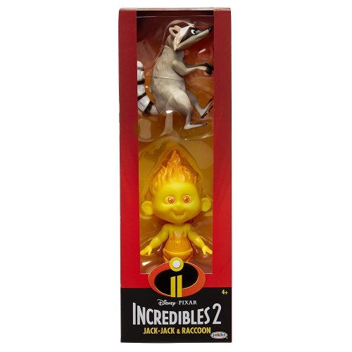 JAKKS PACIFIC The Incredibles 2 The Incredible And Jack Raccoon Figures, Pack Of 2 74950 039897749501