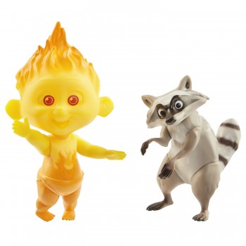 JAKKS PACIFIC The Incredibles 2 The Incredible And Jack Raccoon Figures, Pack Of 2 74950 039897749501