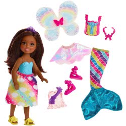 Mattel Barbie Dreamtopia Παραμυθένια Εμφάνιση Σετ Δώρου - Τσέλσι (Μελαχρινή) FJC99 / FJD01 887961533545