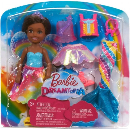 Mattel Barbie Dreamtopia Παραμυθένια Εμφάνιση Σετ Δώρου - Τσέλσι (Μελαχρινή) FJC99 / FJD01 887961533545