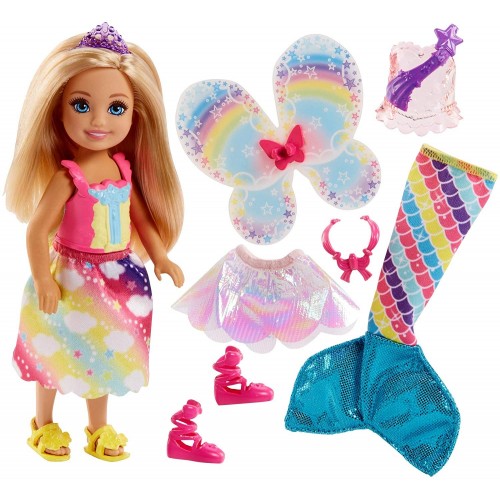 Mattel Barbie Dreamtopia Παραμυθένια Εμφάνιση Σετ Δώρου - Τσέλσι FJC99 / FJD00 887961533552
