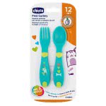 Chicco First Cutlery Σετ Πιρούνι - Κουτάλι 12M+ Πράσινο F01-16101-30 8058664086627