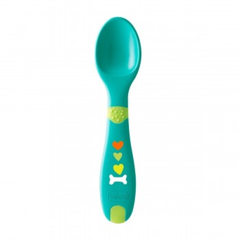Chicco First Cutlery Σετ Πιρούνι - Κουτάλι 12M+ Πράσινο F01-16101-30 8058664086627