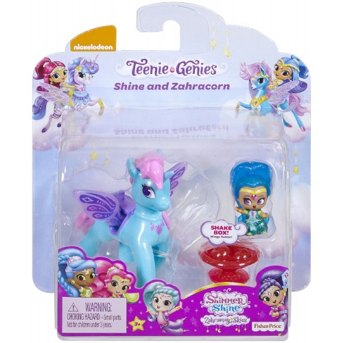 Mattel Shimmer And Shine Μίνι Κουκλίτσες Με Μονοκεράκι Shine And Zahracorn FPV96 / FPV99 887961617214