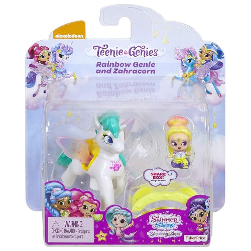 Mattel Shimmer And Shine Μίνι Κουκλίτσες Με Μονοκεράκι Rainbow Genie And Zahracorn FPV96 / FPV97 887961617146