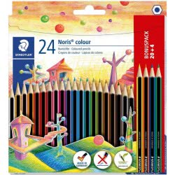 STAEDTLER Noris Colour Ξυλομπογίες 20Τμχ Και 4 Δώρο 04-04-0609 4007817018804