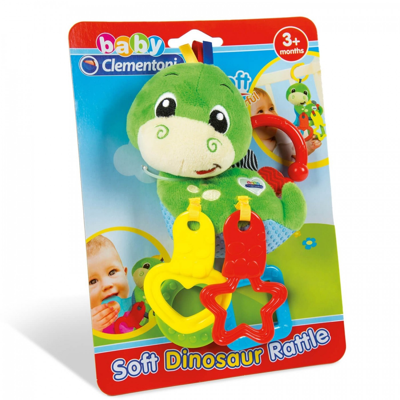 Clementoni Soft Dinosaur Rattle 1000-17215 | Toys-shop.gr