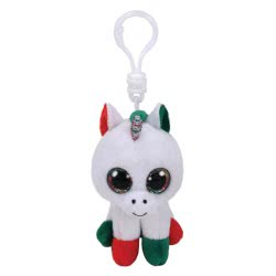 ty Beanie Boos Candy Cane Unicorn Clip Plush 8,5Cm 1607-35218 008421352180
