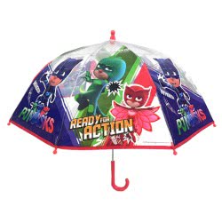 chanos PJ Masks - Πιτζαμοήρωες Ομπρέλα Παιδική Διάφανη 70 Εκ. Ready For Action 4844 5203199048449