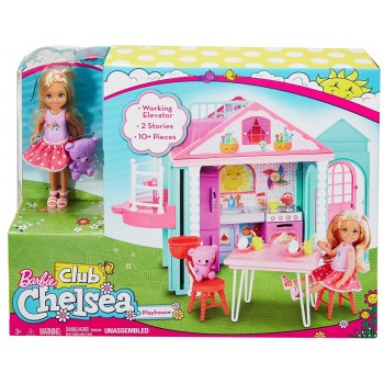 Mattel Barbie Club Chelsea Doll And Clubhouse DWJ50 887961382723