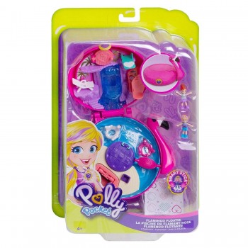 Mattel Polly Pocket Flamingo Floatie Compact FRY35 / FRY38 887961638202
