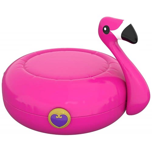 Mattel Polly Pocket Ο Κόσμος Της Polly Σετάκια - Flamingo Floatie Compact FRY35 / FRY38 887961638202