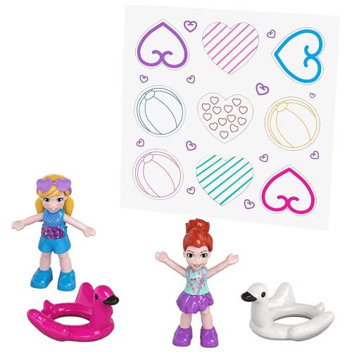 Mattel Polly Pocket Ο Κόσμος Της Polly Σετάκια - Flamingo Floatie Compact FRY35 / FRY38 887961638202