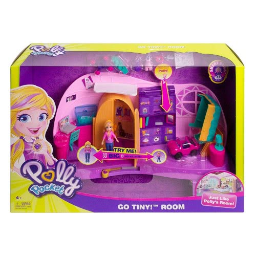 Mattel Polly Pocket Mini - Go Tiny! Room Playset FRY98 887961639186