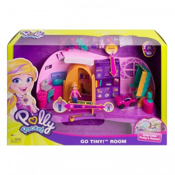 Mattel Polly Pocket Mini - Go Tiny! Room Playset FRY98 887961639186
