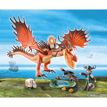 Playmobil Dragons Ο Μύξαρχος Με Τον Τσιγκελοδόντη 9459 4008789094599