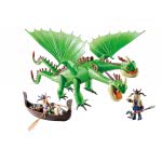 Playmobil Dragons Ο Πέτρος Και Η Πέτρα Με Τον Δικέφαλο Δράκο Ρέψιμο Και Αναγούλα 9458 4008789094582
