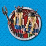 Playmobil Dragons Ο Πέτρος Και Η Πέτρα Με Τον Δικέφαλο Δράκο Ρέψιμο Και Αναγούλα 9458 4008789094582