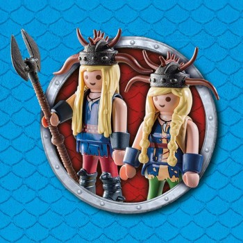 Playmobil Dragons Ruffnut And Tuffnut With Barf And Belch 9458 4008789094582