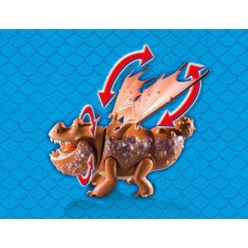 Playmobil Dragons Ο Λέπιας Με Τον Χοντροκέφαλο 9460 4008789094605