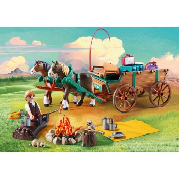 Playmobil Spirit Luckys Dad And Wagon 9477 4008789094773