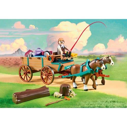Playmobil Spirit Luckys Dad And Wagon 9477 4008789094773