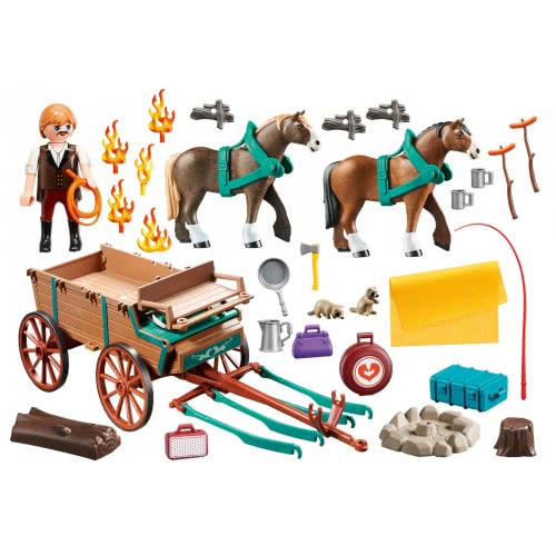 Playmobil Spirit Ο Πατέρας Της Lucky Με Την Αμαξά Του 9477 4008789094773