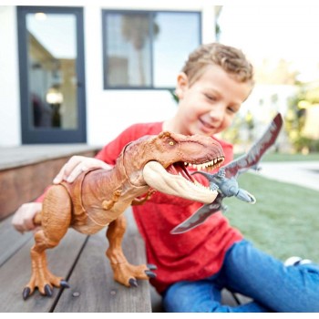 Mattel Jurassic World T-REX Δεινόσαυρος Με Κινούμενα Μέρη FMY70 887961585438