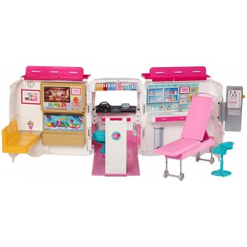 Mattel Barbie Κινητό Ιατρείο - Ασθενοφόρο FRM19 887961628739