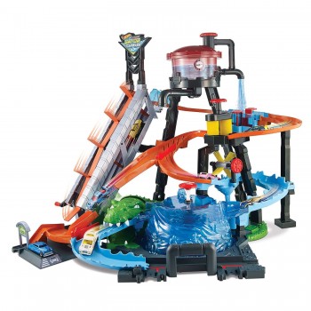 Mattel Hot Wheels Σετ Παιχνιδιού - Πλυντήριο Αυτοκινήτων City Gator FTB67 887961639919