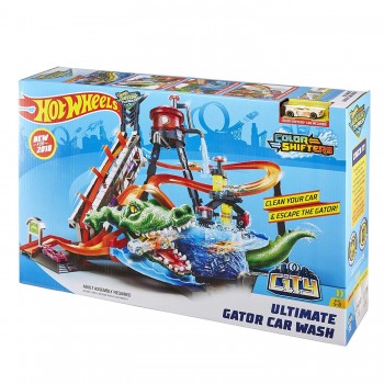 Mattel Hot Wheels City Gator Car Wash Playset FTB67 887961639919