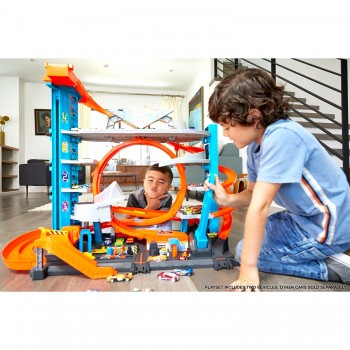 Mattel Hot Wheels Ultimate City Garage With Shark FTB69 887961639902