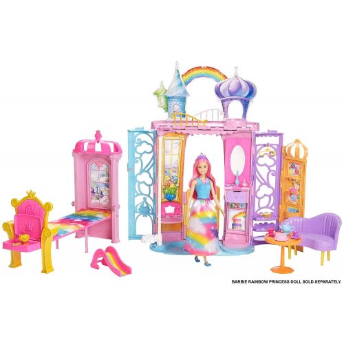 Mattel Barbie Dreamtopia Portable Castle Dollhouse FTV98 887961652611