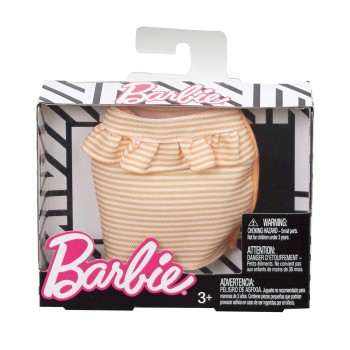 Mattel Barbie Fashions Φούστα Πορτοκαλί Και Λευκές Ρίγες FPH22 / FPH31 887961608038