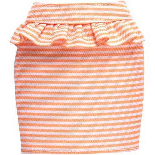 Mattel Barbie Fashions Orange And White Stripes Skirt FPH22 / FPH31 887961608038