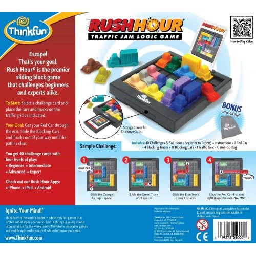 ThinkFun Παιχνίδι Λογικής Rush Hour 005000 019275050009