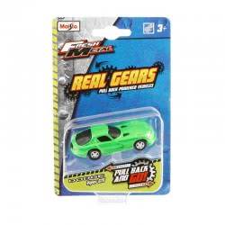 Maisto Fresh Metal Real Gears Οχήματα Pull Back - 6 Σχέδια 15395 090159153955